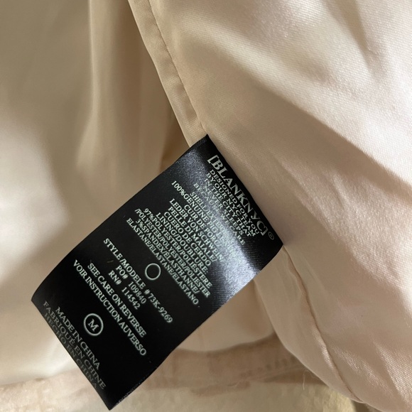 Blanknyc Suede Moto Jacket Medium Leather Sand Tan Biker Cropped whimsygoth Rock - Picture 16 of 16